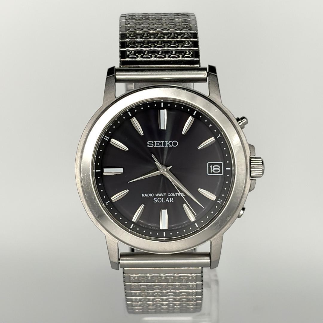 SEIKO 7B52-0AF0 Solar Men's Watch — Japanese
