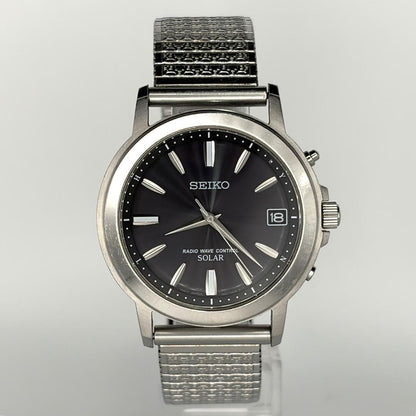 SEIKO 7B52-0AF0 Solar Men's Watch — Japanese