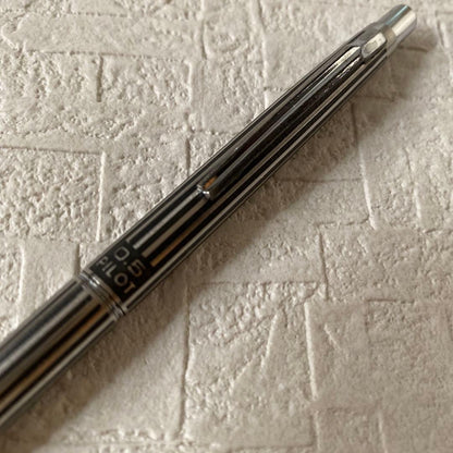 PILOT 0.5mm sharp pencil with silver metal body and stripe design