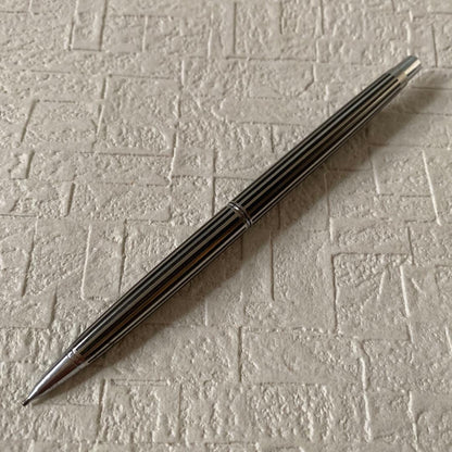 PILOT 0.5mm sharp pencil with silver metal body and stripe design