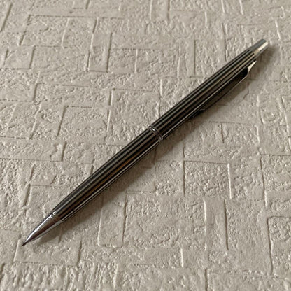 PILOT 0.5mm sharp pencil with silver metal body and stripe design