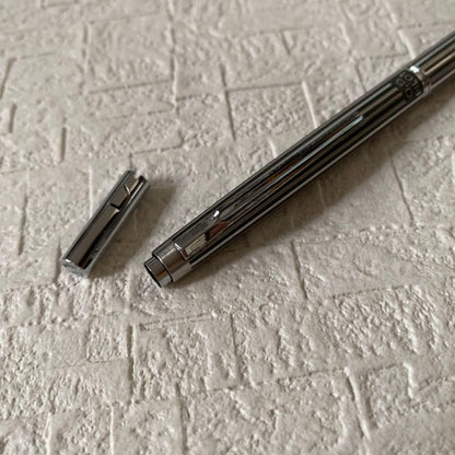 PILOT 0.5mm sharp pencil with silver metal body and stripe design