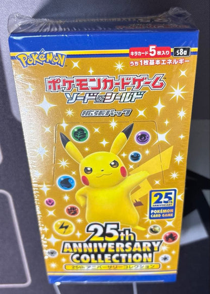 Pokemon Unopened Shrink Wrap 25th Anniversary Collection Box — S Enhanced Expansion Pack 25th Anniversary Collection — Japanese
