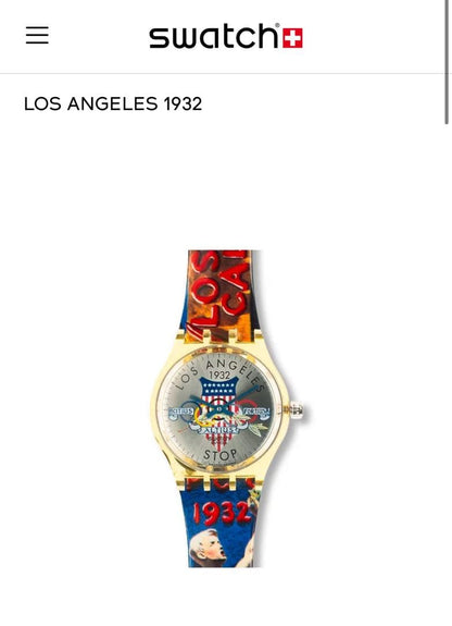 swatch Los Angeles 1932 Men's — Japanese