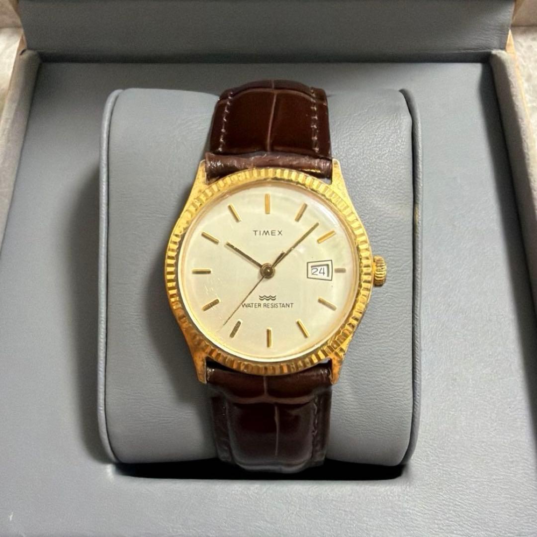 TIMEX Vintage Gold Manual Men's Watch — Japanese