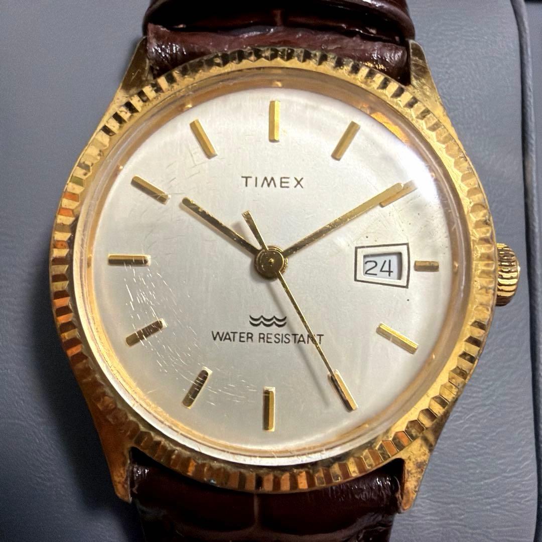 TIMEX Vintage Gold Manual Men's Watch — Japanese