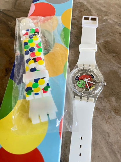 swatch SPOT THE DOT Quartz Men's — Japanese