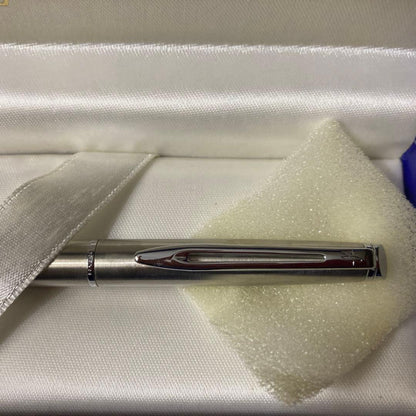 WATERMAN Metropolitan ballpoint pen made of stainless steel with sleek design