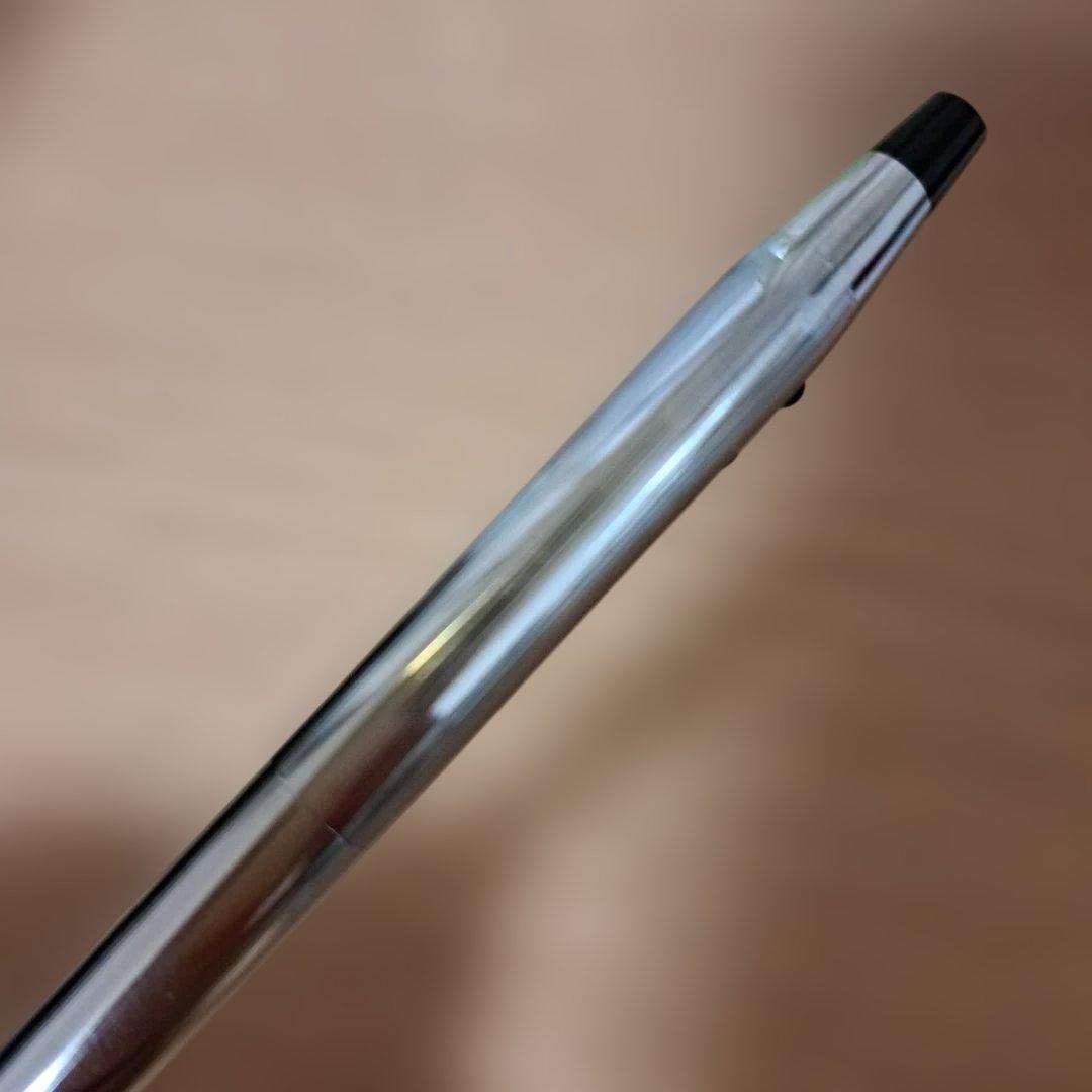 CROSS brand metallic ballpoint pen featuring Mickey Mouse design with metal body and included dedicated case