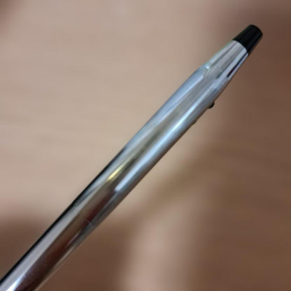 CROSS brand metallic ballpoint pen featuring Mickey Mouse design with metal body and included dedicated case