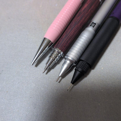 Set of 4 Pilot Platinum mechanical pencils including S30, 2020 0.3, PRO-USE 05, and PRO-USE 171 models