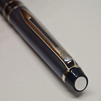 Waterman Expert City Line ballpoint pen with silver and black finish shown on a white background