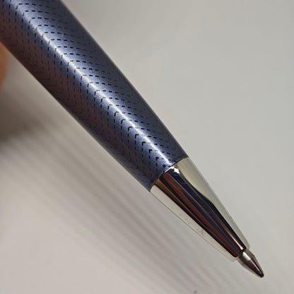 Waterman Expert City Line ballpoint pen with silver and black finish shown on a white background