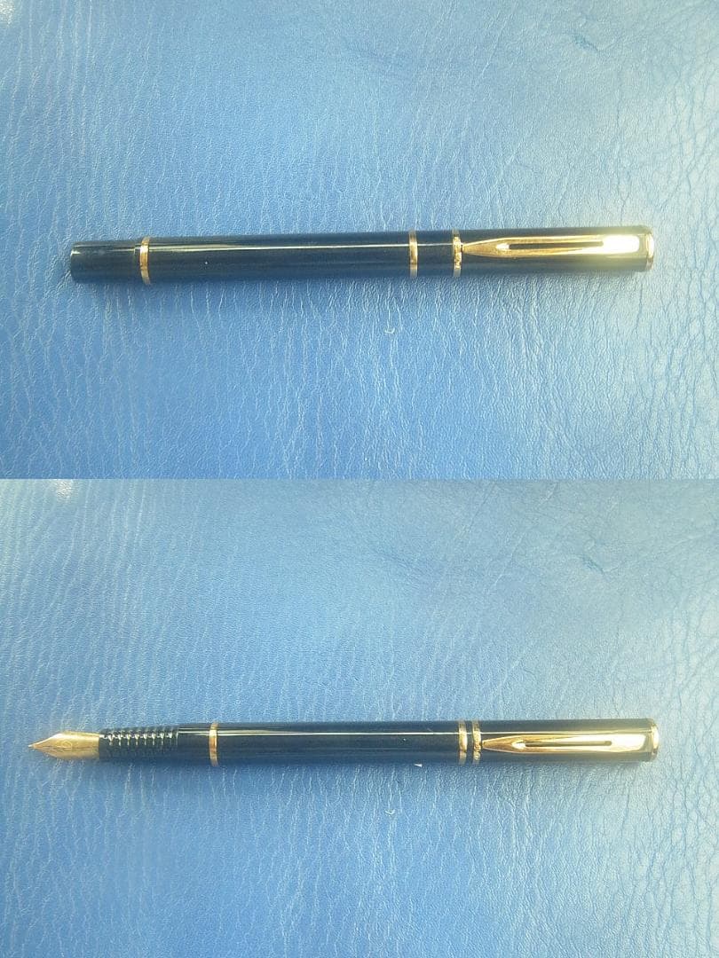 Black WATERMAN fountain pen with sleek design shown on neutral background