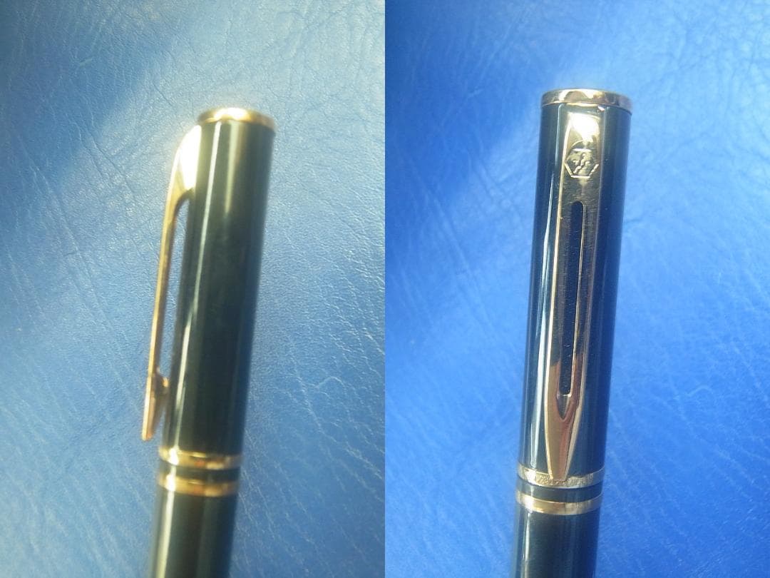 Black WATERMAN fountain pen with sleek design shown on neutral background