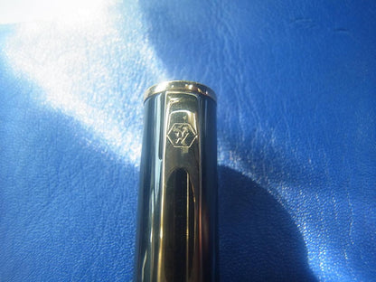 Black WATERMAN fountain pen with sleek design shown on neutral background