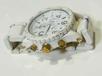 NIXON White Analog Men's Watch — Japanese