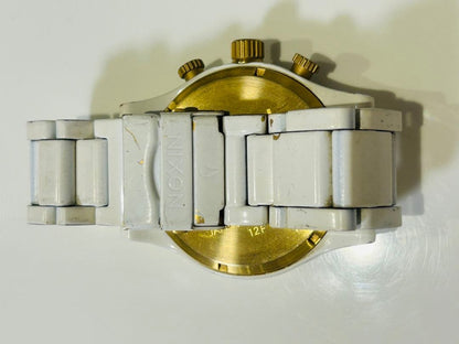 NIXON White Analog Men's Watch — Japanese