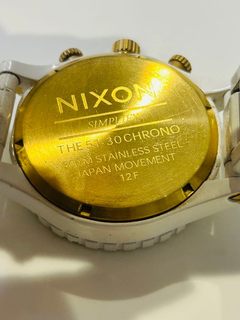 NIXON White Analog Men's Watch — Japanese