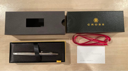 Cross Classic Century Chrome ballpoint pen with Canon 80th Anniversary engraving and presentation box