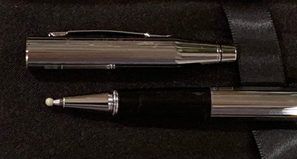 Cross Classic Century Chrome ballpoint pen with Canon 80th Anniversary engraving and presentation box