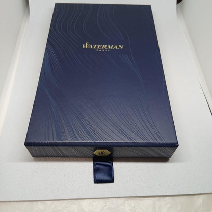 WATERMAN Emblem ES Gray CT ballpoint pen with matching gray pen sleeve set