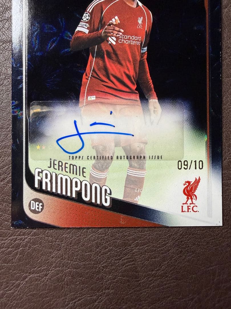 Jeremie Frimpong Autographed Card — 09/10 — Japanese
