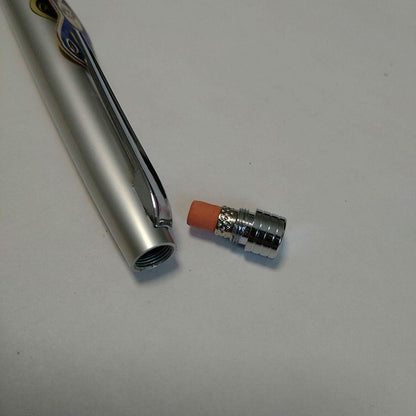 Pilot Silver Color Pencil with Normal and Platinum Angle Body Knock, 13 cm length