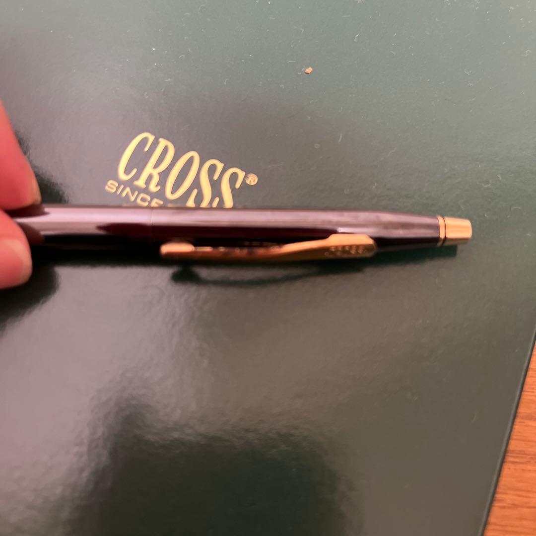 Cross ballpoint pen and mechanical pencil set with matching pen case on white background