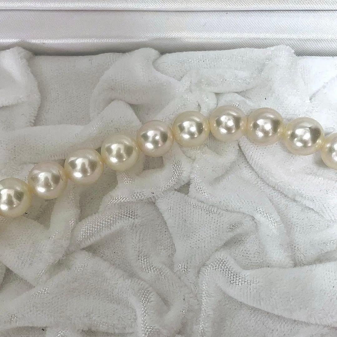 Tasaki Current Clasp Akoya pearl necklace with large 8.5-9.0mm pearls and 42.5cm length