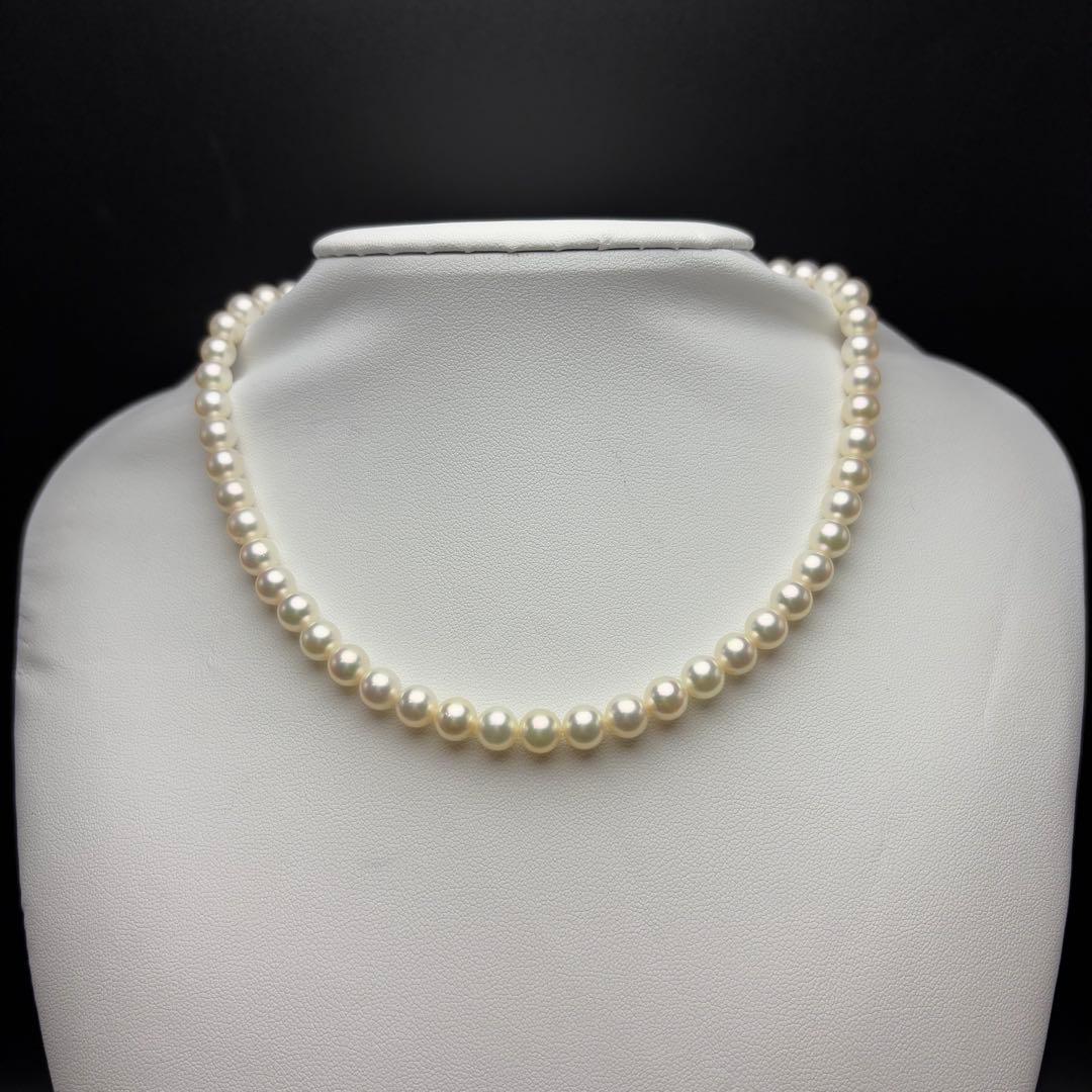 Mikimoto Akoya Pearl Necklace K14 with 6.5 to 7.0mm white pearls on a 38cm chain
