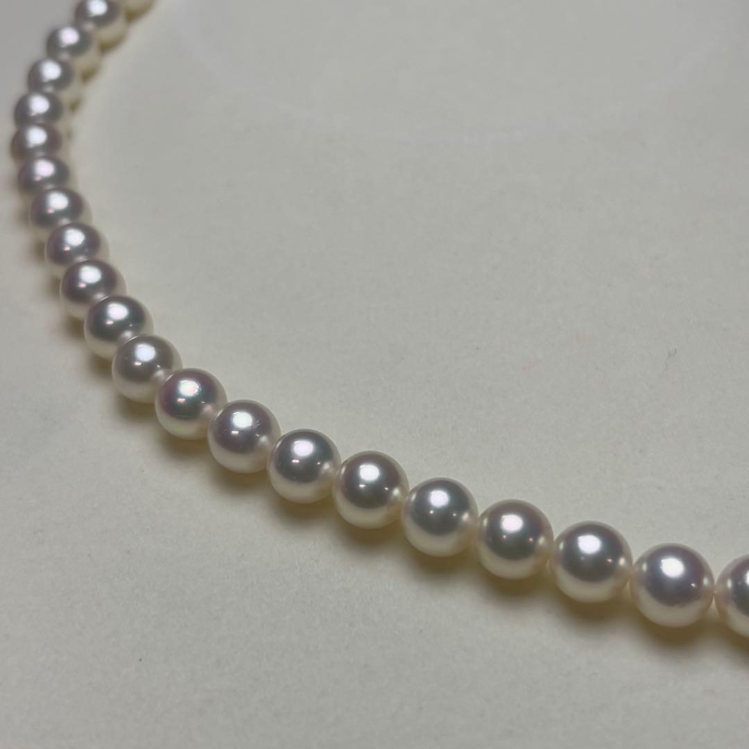 Mikimoto Akoya Pearl Necklace K14 with 6.5 to 7.0mm white pearls on a 38cm chain