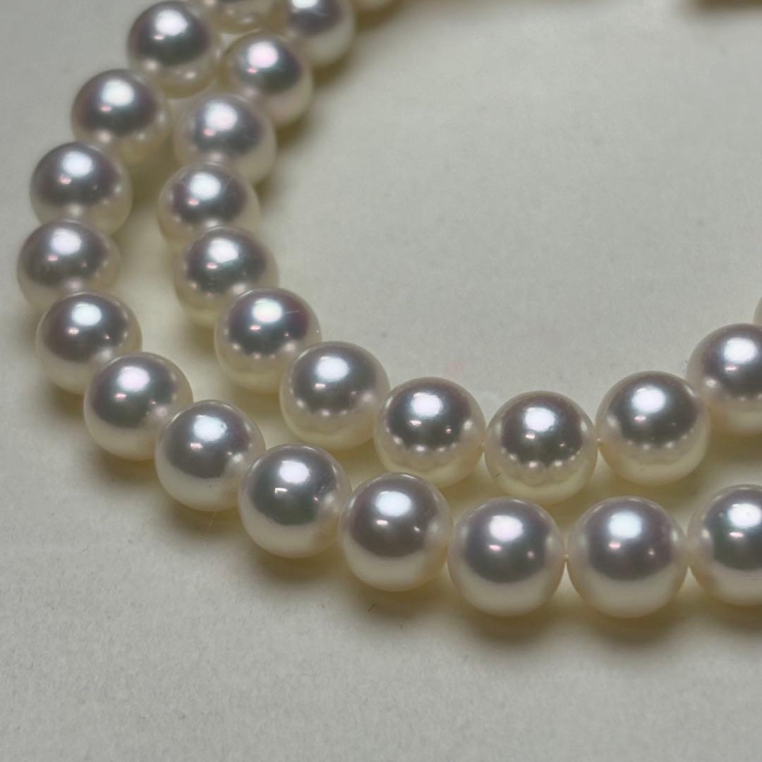 Mikimoto Akoya Pearl Necklace K14 with 6.5 to 7.0mm white pearls on a 38cm chain