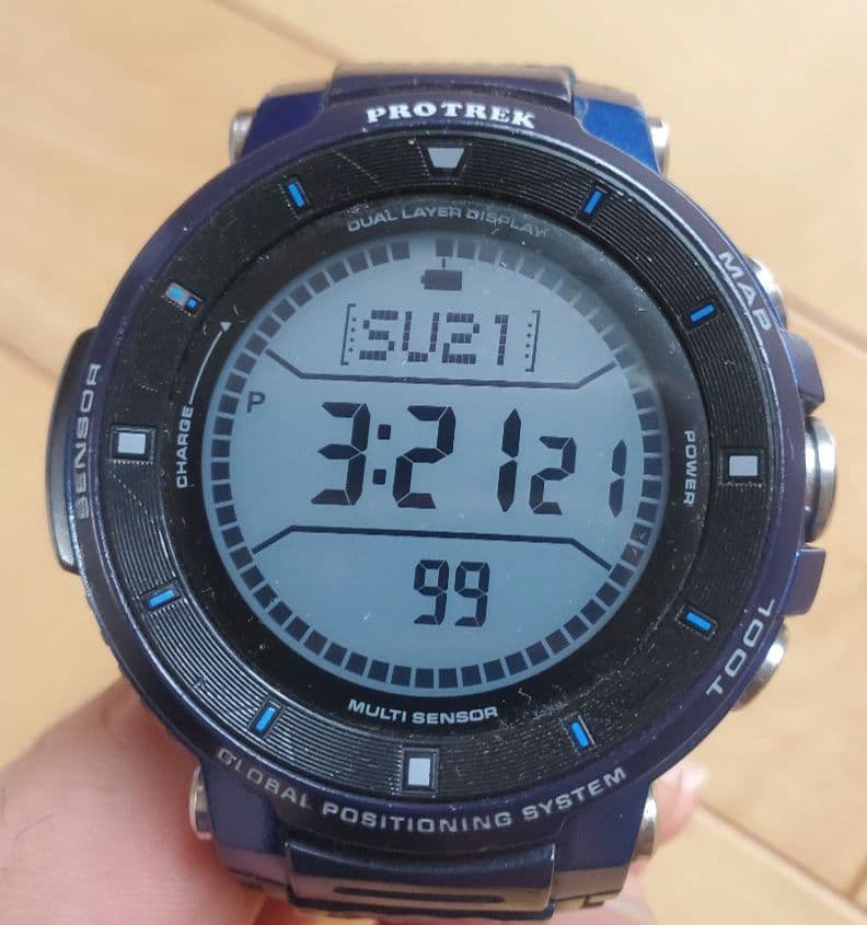 CASIO WSD-F30 Digital Men's Watch — Japanese