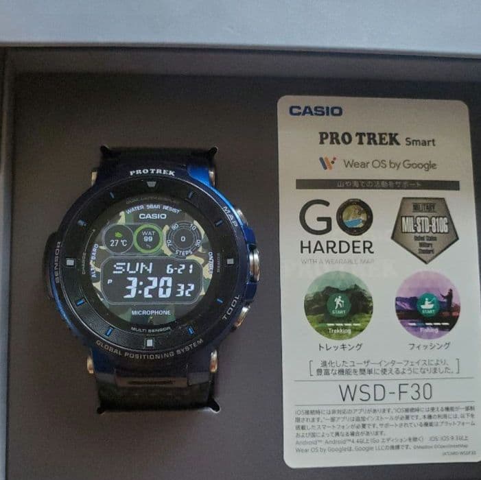 CASIO WSD-F30 Digital Men's Watch — Japanese