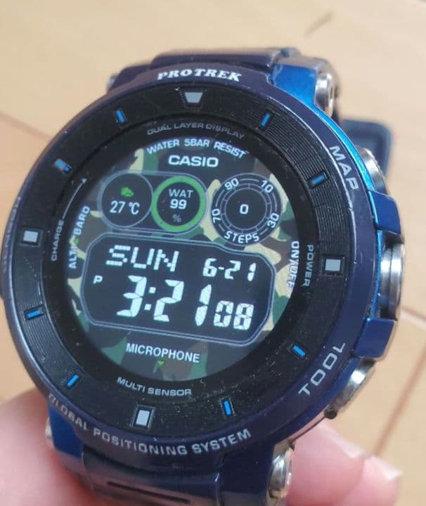 CASIO WSD-F30 Digital Men's Watch — Japanese