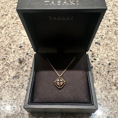 TASAKI Refined Reverion Neo Pearl Necklace featuring elegant white Akoya pearls