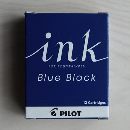 Pilot Pen Elite 95S with 14K medium nib, blue black ink, black resin shaft, and aluminum double anodized cap