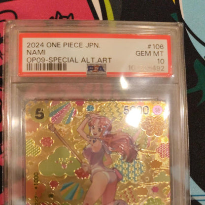 PSA 10 One Piece Nami スペシャルカード — Japanese