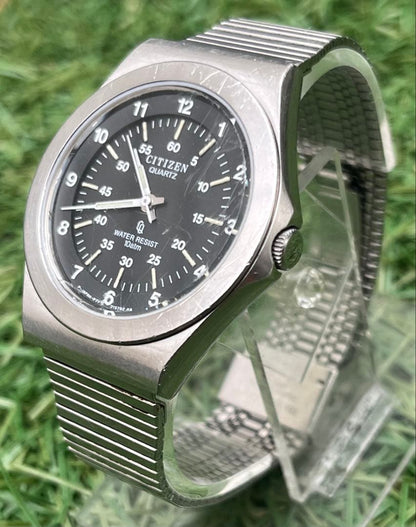 Citizen Blackround Stainless Vintage Series Solar Men's Watch — Japanese