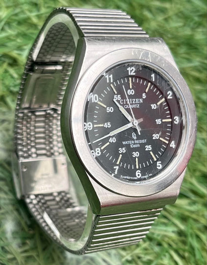 Citizen Blackround Stainless Vintage Series Solar Men's Watch — Japanese