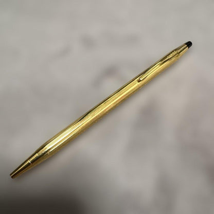 24k Gold PVD Cross Classic Century twist-style ballpoint pen with sleek gold finish