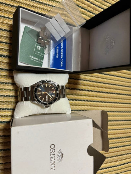 ORIENT Kamasu Green Automatic Men's Watch — Japanese