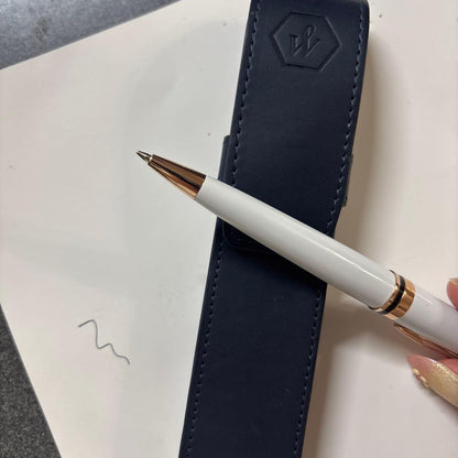 WATERMAN Expert Precious White ballpoint pen displayed with its elegant box