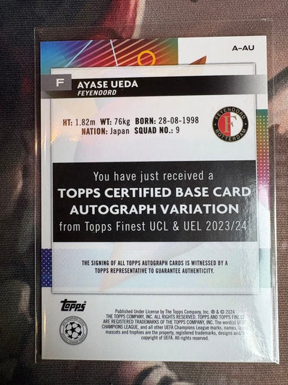 Ueda Kyose Autographed Card — Japanese