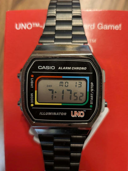 CASIO UNOコラボモデル Digital Men's Watch — Japanese