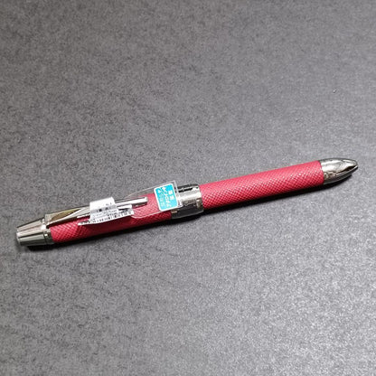 PILOT multi-function pen set with leather style and wooden barrel pens displayed on white background