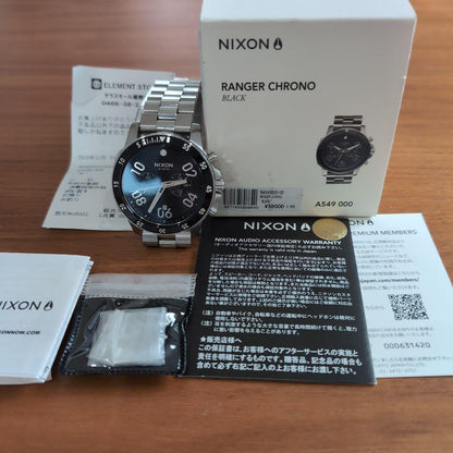NIXON Ranger Chrono Black Men's Watch — Japanese