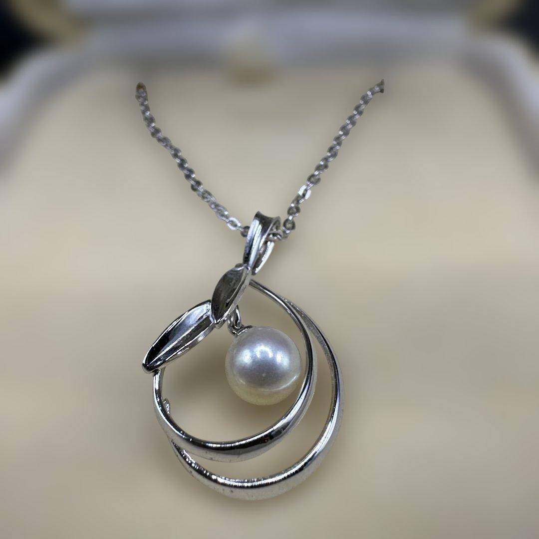 Mikimoto Island genuine pearl necklace with 925 silver chain model 045