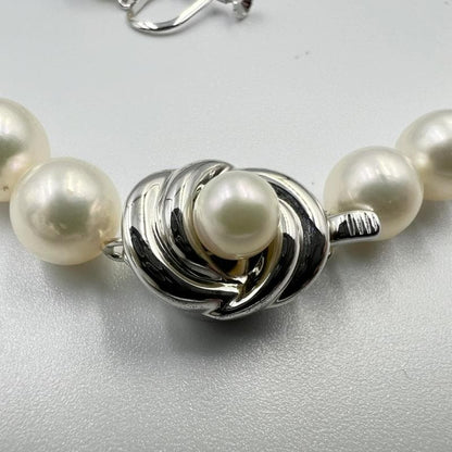 TASAKI necklace and earrings set featuring 8.0-8.4mm Akoya pearls with 42cm chain